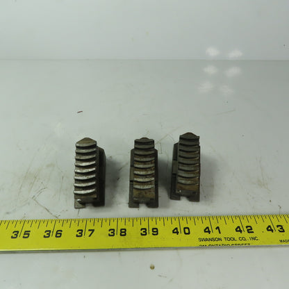 Rohm Wedged Jaws for Scroll Chuck 3-Jaw 3/4" Wide  3 Piece Set