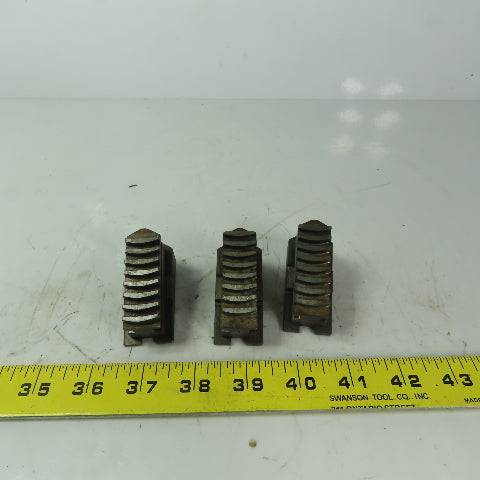 Rohm Wedged Jaws for Scroll Chuck 3-Jaw 3/4" Wide  3 Piece Set