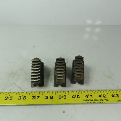 Rohm Wedged Jaws for Scroll Chuck 3-Jaw 3/4" Wide  3 Piece Set