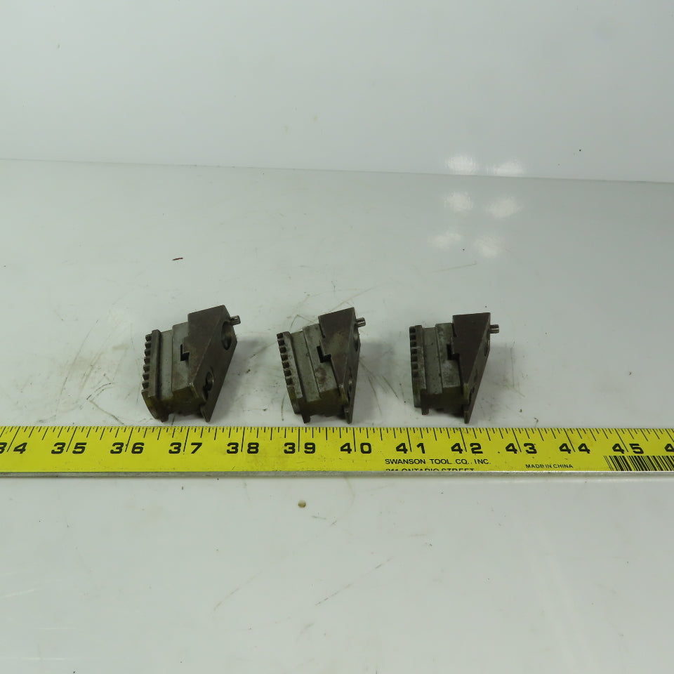 Rohm Wedged Jaws for Scroll Chuck 3-Jaw 3/4" Wide  3 Piece Set