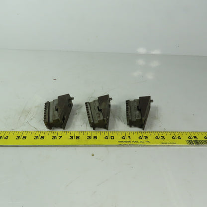 Rohm Wedged Jaws for Scroll Chuck 3-Jaw 3/4" Wide  3 Piece Set