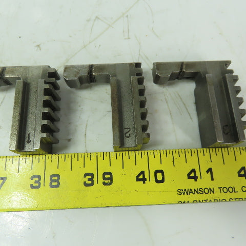 Rohm Jaws for Scroll Chuck 3-Jaw 3/4" Wide  3 Piece Set