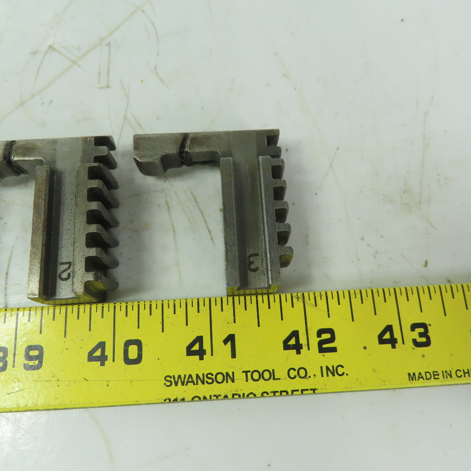 Rohm Jaws for Scroll Chuck 3-Jaw 3/4" Wide  3 Piece Set