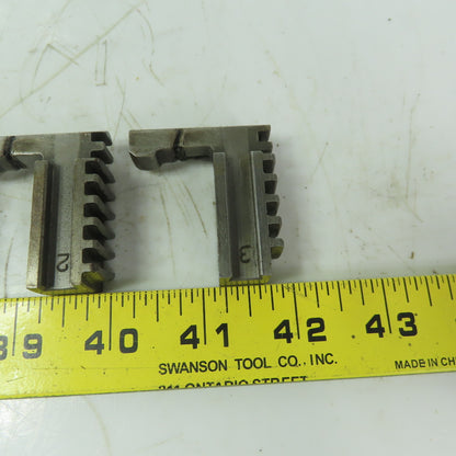 Rohm Jaws for Scroll Chuck 3-Jaw 3/4" Wide  3 Piece Set