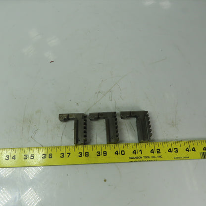 Rohm Jaws for Scroll Chuck 3-Jaw 3/4" Wide  3 Piece Set