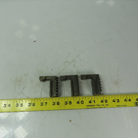 Rohm Jaws for Scroll Chuck 3-Jaw 3/4" Wide  3 Piece Set