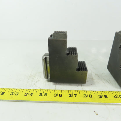 Abbott Reversable Serrated Chuck 3-Jaw 1-1/2" Wide 4" High 3 Piece Set