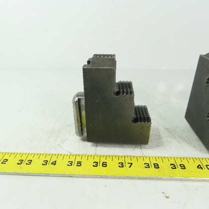 Abbott Reversable Serrated Chuck 3-Jaw 1-1/2" Wide 4" High 3 Piece Set