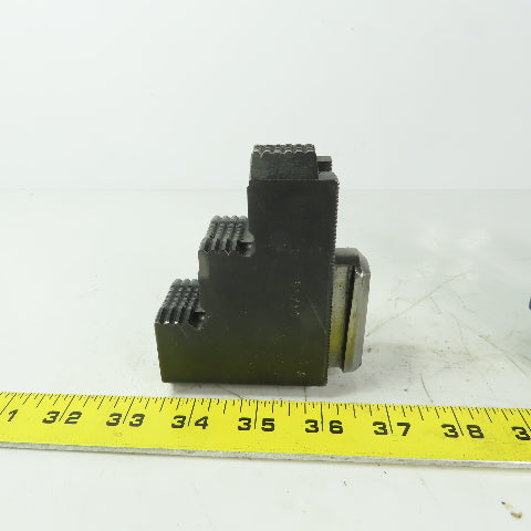 Abbott Reversable Serrated Chuck 3-Jaw 1-1/2" Wide 4" High 3 Piece Set