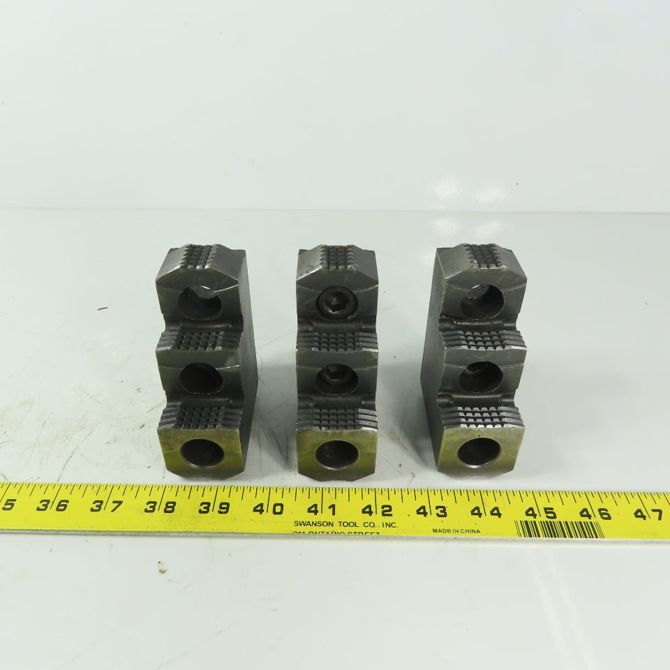 Abbott Reversable Serrated Chuck 3-Jaw 1-1/2" Wide 4" High 3 Piece Set