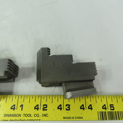 110 Reversable Serrated Chuck 3-Jaw 1-1/2" Wide 2-5/8" High 3 Piece Set