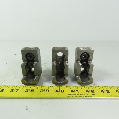 110 Reversable Serrated Chuck 3-Jaw 1-1/2" Wide 2-5/8" High 3 Piece Set