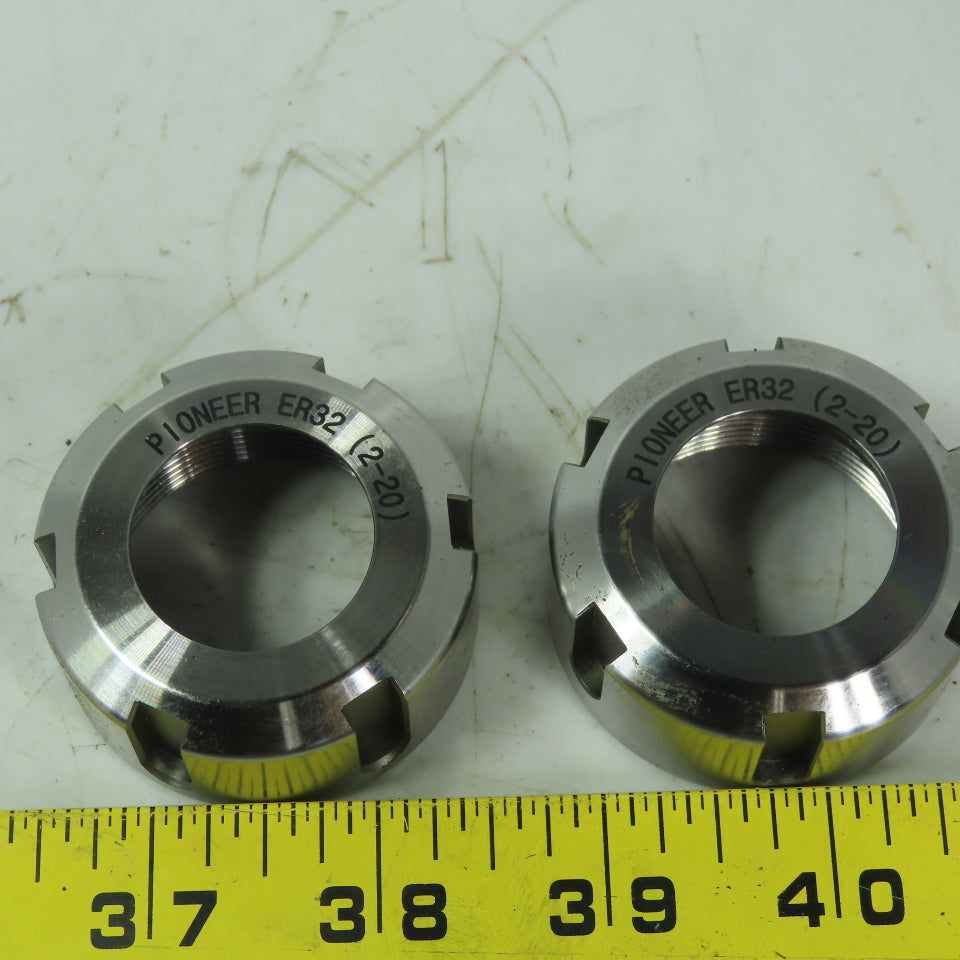 Pioneer (2-20) ER32 Collet Nut Lot of 2