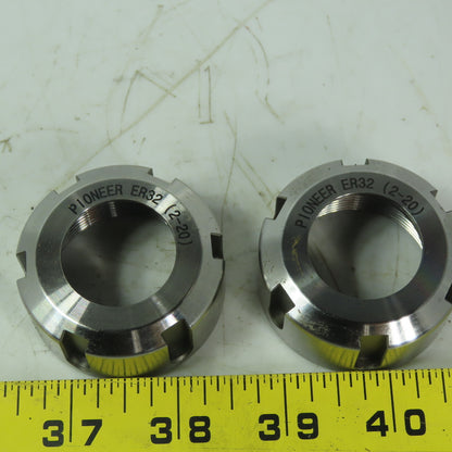 Pioneer (2-20) ER32 Collet Nut Lot of 2