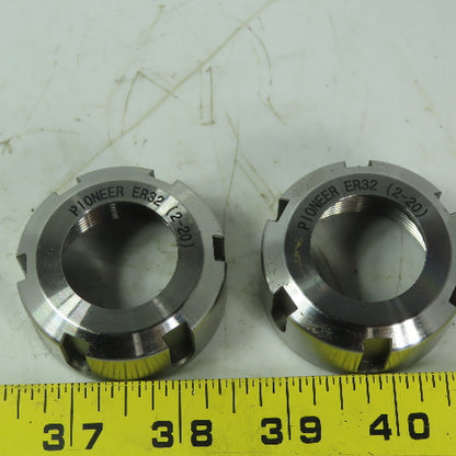 Pioneer (2-20) ER32 Collet Nut Lot of 2