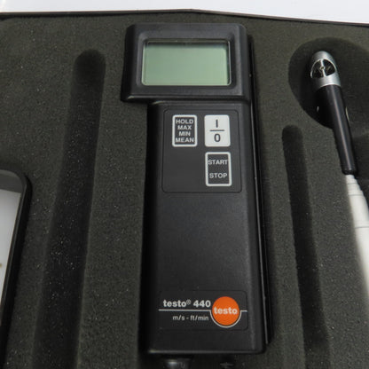 Testo 0560.4405 440 Airflow Meter Kit W/0635.9544 Needs New Cable
