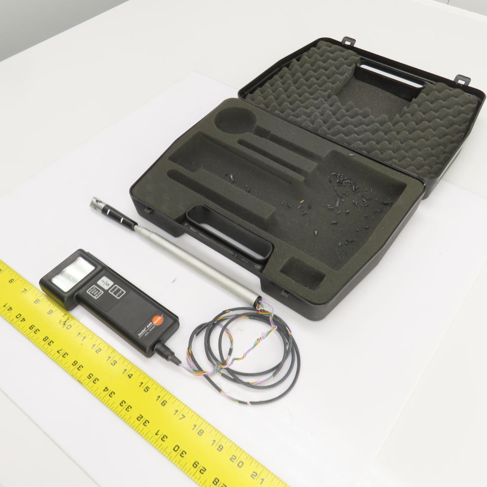 Testo 0560.4405 440 Airflow Meter Kit W/0635.9544 Needs New Cable