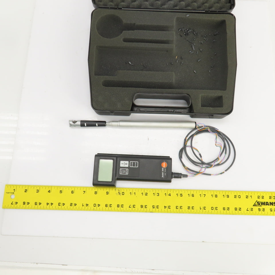 Testo 0560.4405 440 Airflow Meter Kit W/0635.9544 Needs New Cable