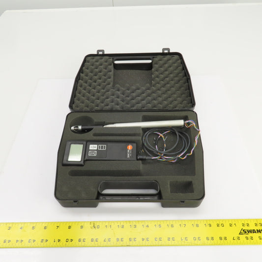 Testo 0560.4405 440 Airflow Meter Kit W/0635.9544 Needs New Cable