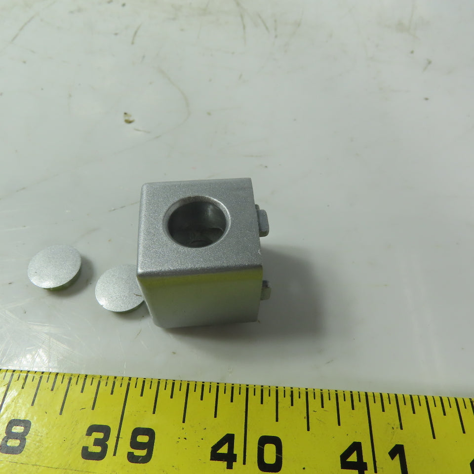 093WW252N06 Corner Cube Connector For 1" T Slot Extrusion 2 Hole Lot of 4