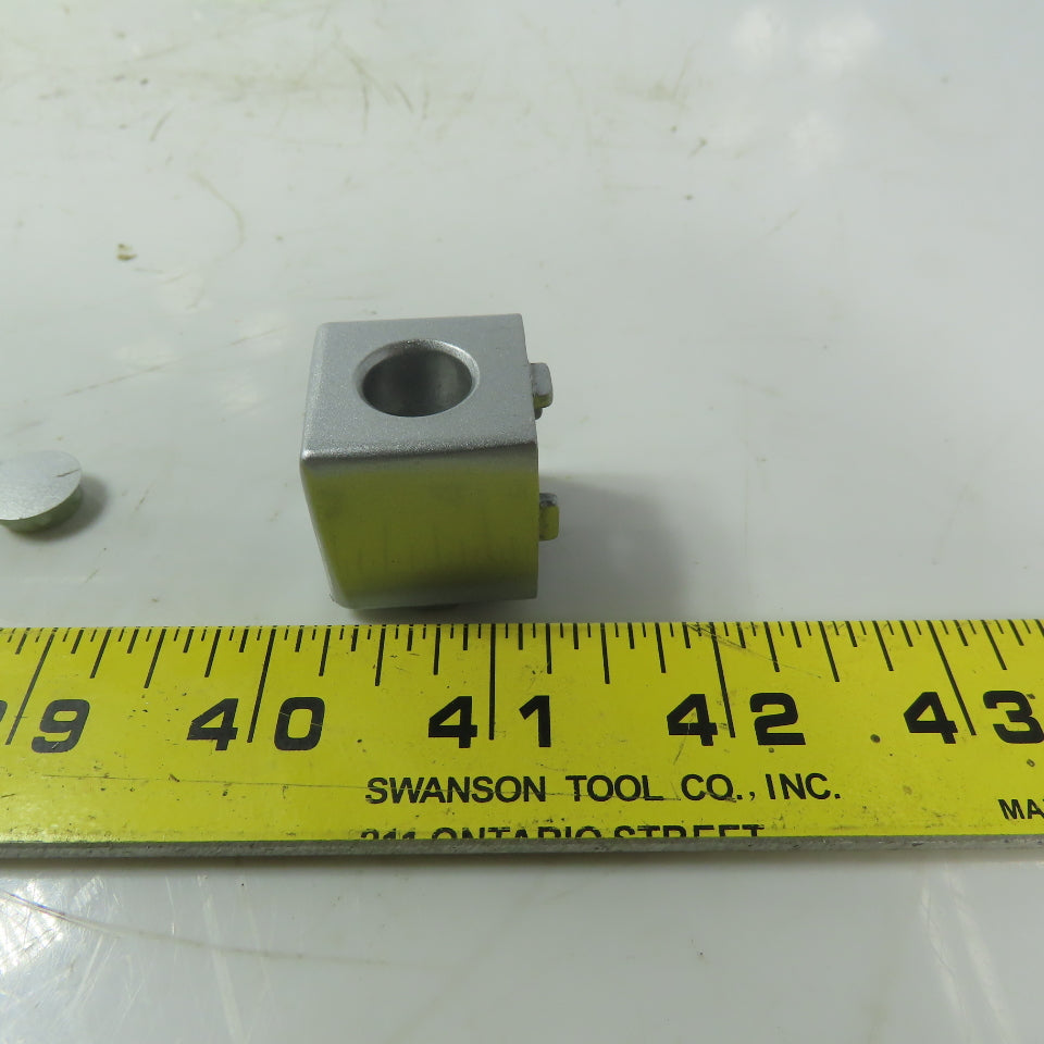 093WW252N06 Corner Cube Connector For 1" T Slot Extrusion 2 Hole Lot of 4