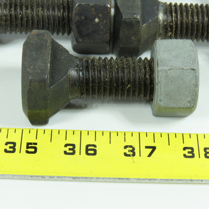 3/4"-10 x 2-1/2" Black Oxide T-Slot Bolt 3/4" Slot Width W/Nut Lot of 5