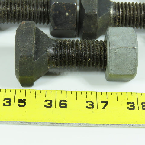 3/4"-10 x 2-1/2" Black Oxide T-Slot Bolt 3/4" Slot Width W/Nut Lot of 5