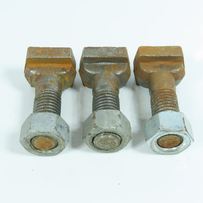3/4"-10 x 2-1/2" Black Oxide T-Slot Bolt 3/4" Slot Width W/Nut Lot of 3