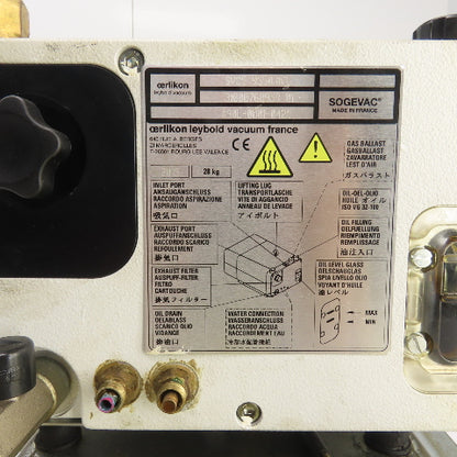 Oerlikon A90L-0001-0425 SV25 9550363 Rotary Vane Laser Vacuum Pump 0.90kW 200V