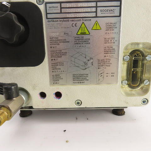 Oerlikon A90L-0001-0425 SV25 9550363 Rotary Vane Laser Vacuum Pump 0.90kW 200V