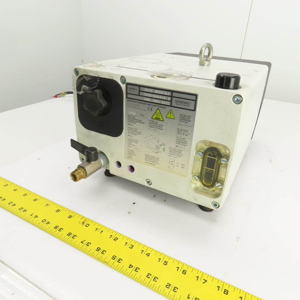 Oerlikon A90L-0001-0425 SV25 9550363 Rotary Vane Laser Vacuum Pump 0.90kW 200V