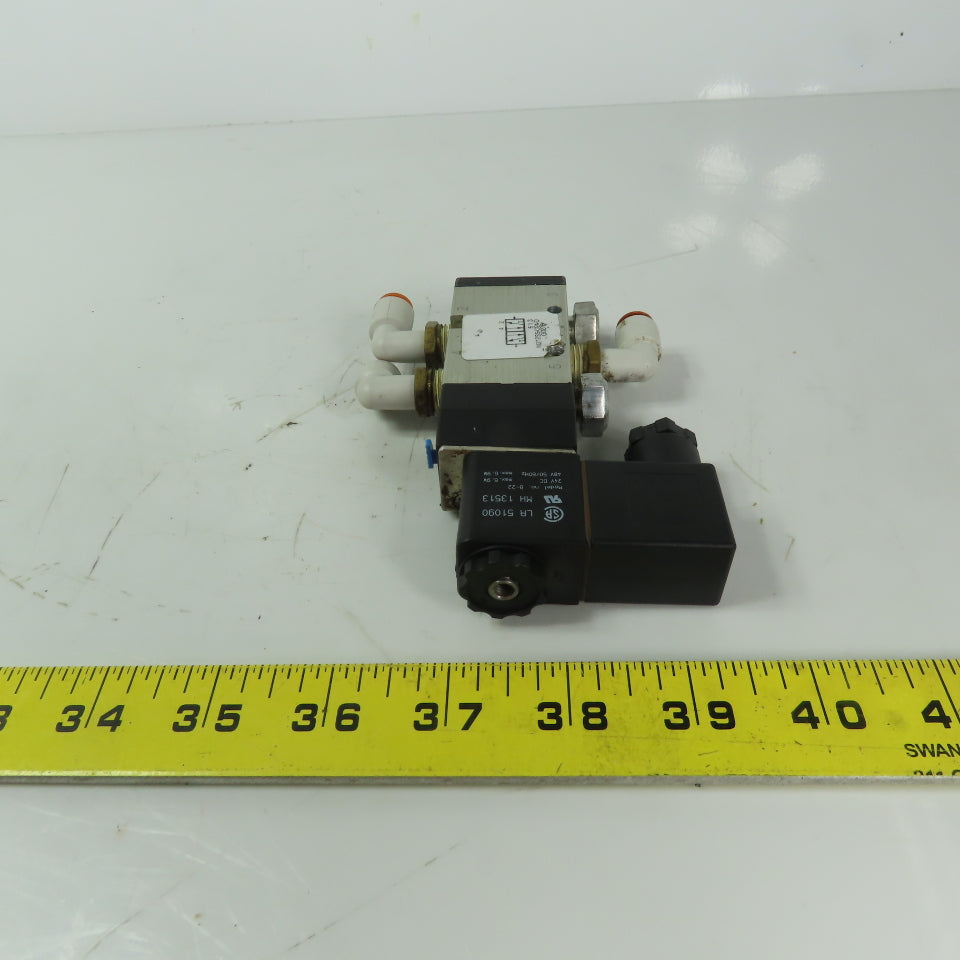 Ingersoll M212SS-O24-D-G0276 Pneumatic Solenoid Valve 150PSI 24VDC Coil 1/4" NPT