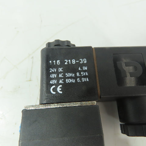 Ingersoll M212SS-O24-D-G0276 Pneumatic Solenoid Valve 150PSI 24VDC Coil 1/4" NPT