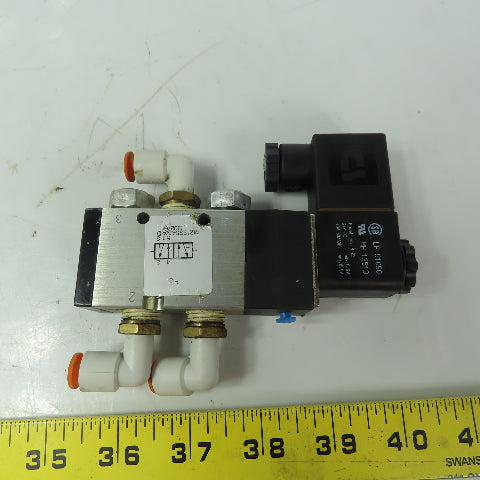Ingersoll M212SS-O24-D-G0276 Pneumatic Solenoid Valve 150PSI 24VDC Coil 1/4" NPT