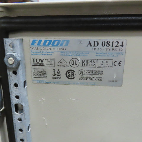 Eldon AD 08124 31x47x15" Double Door Wall Mount Electrical Enclosure W/Backplate