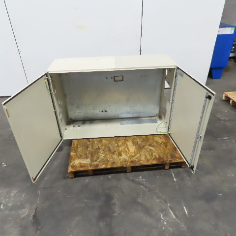 Eldon AD 08124 31x47x15" Double Door Wall Mount Electrical Enclosure W/Backplate