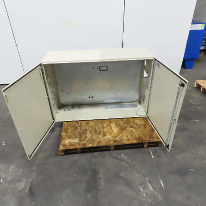 Eldon AD 08124 31x47x15" Double Door Wall Mount Electrical Enclosure W/Backplate