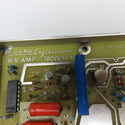 K.J. Law Engineers 1800E104 PC040383 30Hz Wide Band Amplifier
