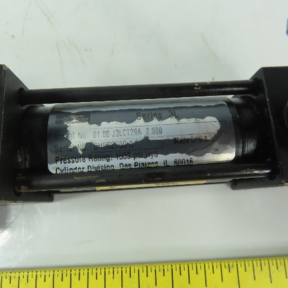 Parker 01.00 J3LCT29A 2.000 Ser 31 Hydraulic Cylinder 1" Bore 2" Stroke 1500 PSI