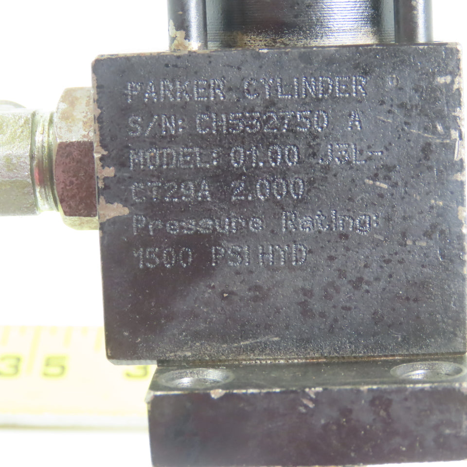 Parker 01.00 J3LCT29A 2.000 Ser 31 Hydraulic Cylinder 1" Bore 2" Stroke 1500 PSI