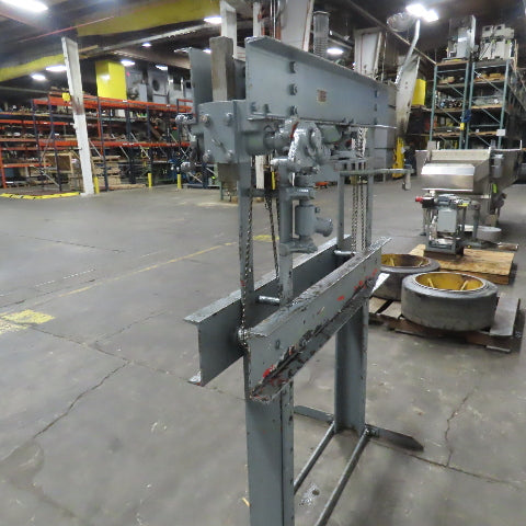 Manley Manual Mechanical Screw Press 12-1/4" Stroke In Center Adjustable Height