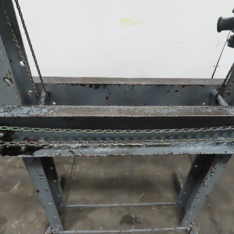 Manley Manual Mechanical Screw Press 12-1/4" Stroke In Center Adjustable Height
