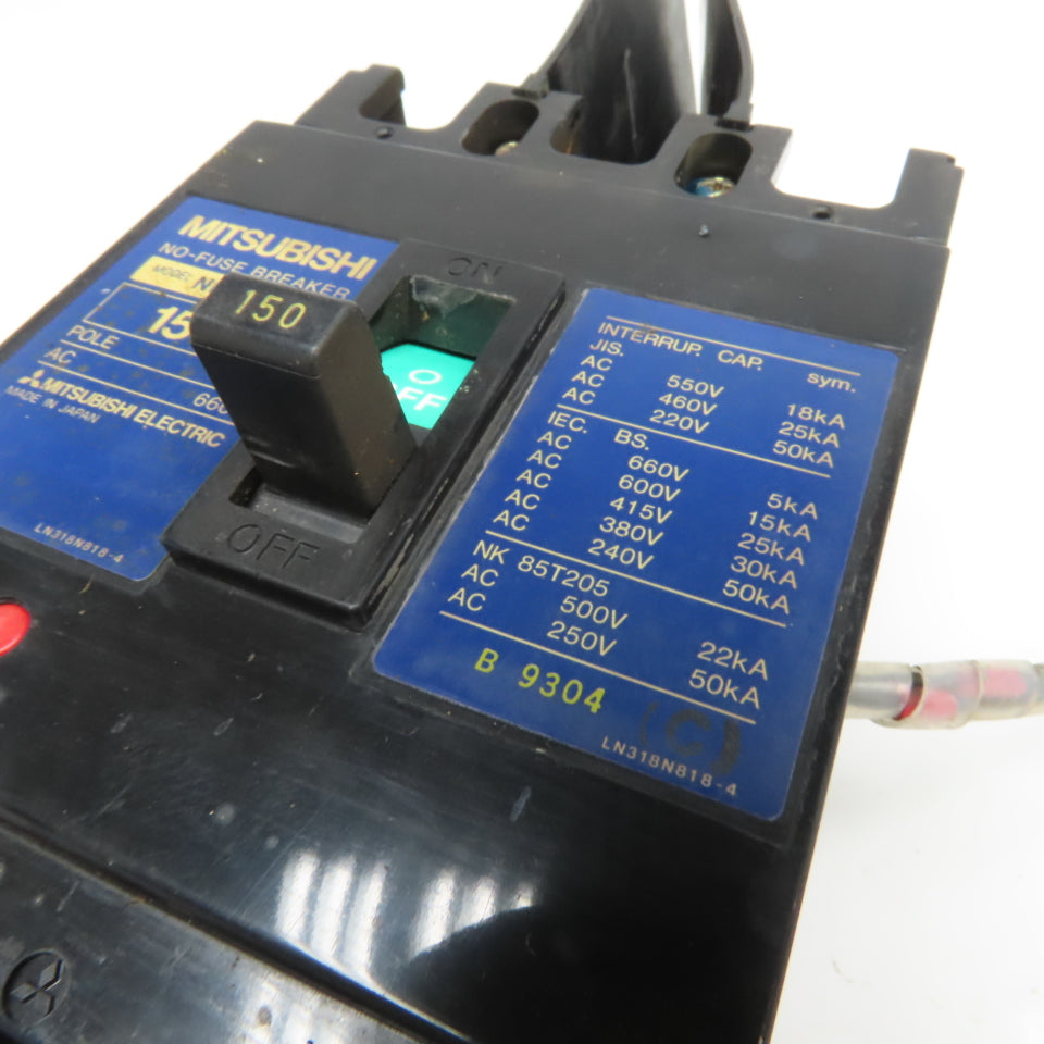 Mitsubishi NF225-SS 150A 3 Pole Circuit Breaker 660V