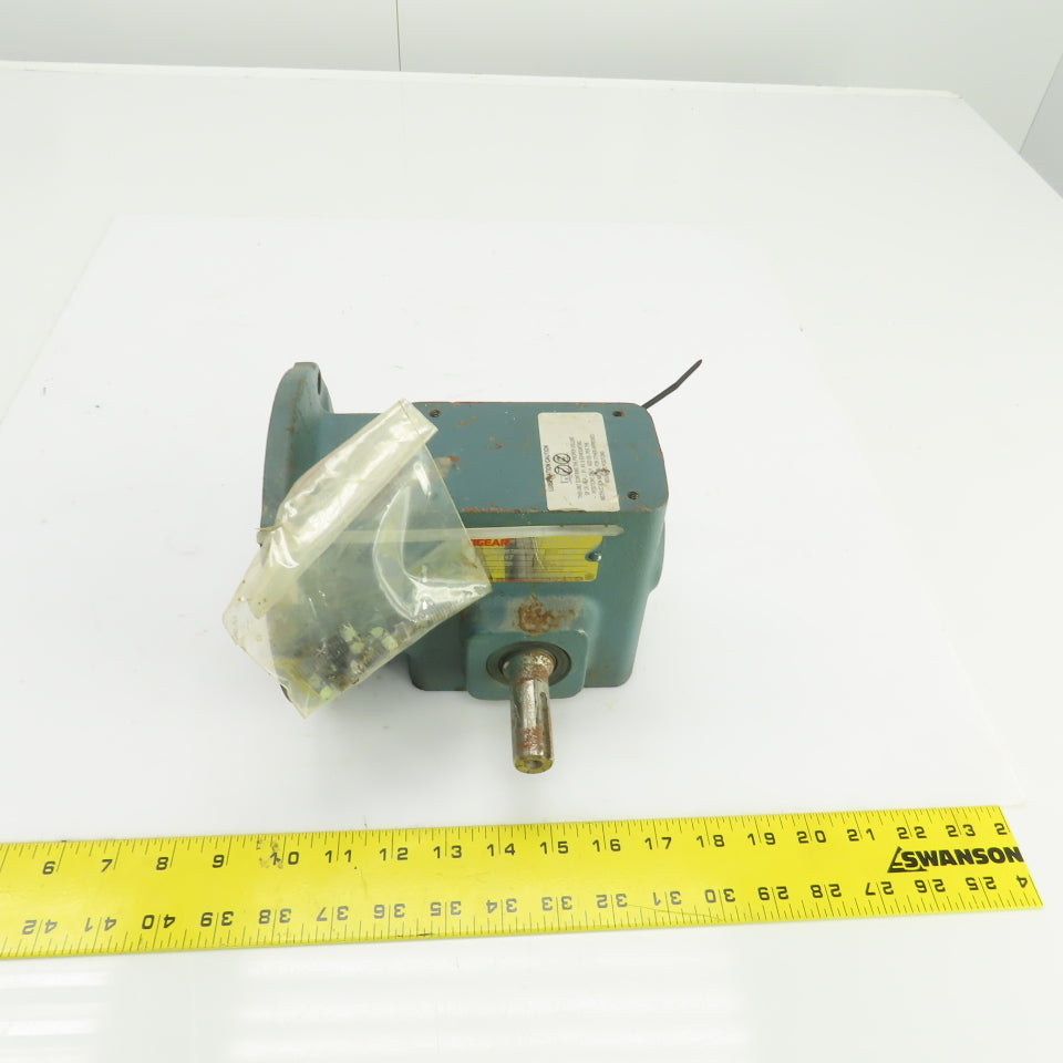 Dodge Tigear Q150B030M056LK 30:1 Ratio Thru Shaft Gearbox 1750RPM 0.43HP Input