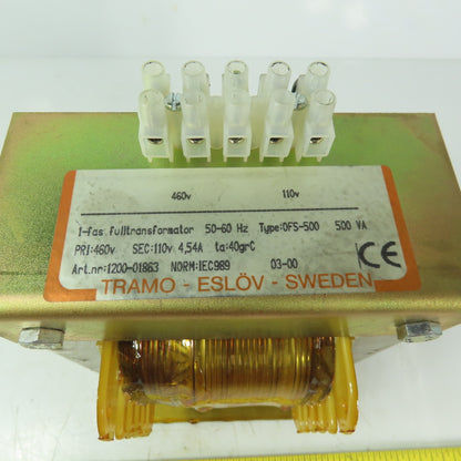 Tramo OFS-500 500VA Transformer 500V Pri 115 Sec