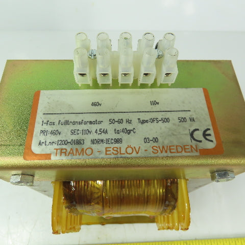 Tramo OFS-500 500VA Transformer 500V Pri 115 Sec