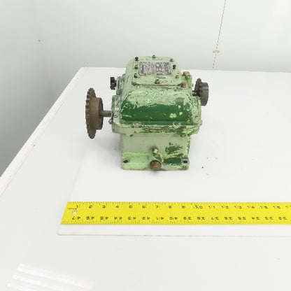 Wallwork Gears Size OA Mechanical Variator Chain Driven Gearbox Size OA 0.75 HP