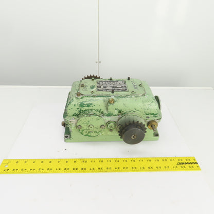 Wallwork Gears Size OA Mechanical Variator Chain Driven Gearbox Size OA 0.75 HP