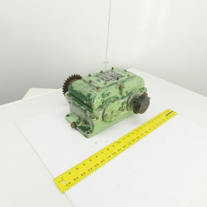 Wallwork Gears Size OA Mechanical Variator Chain Driven Gearbox Size OA 0.75 HP