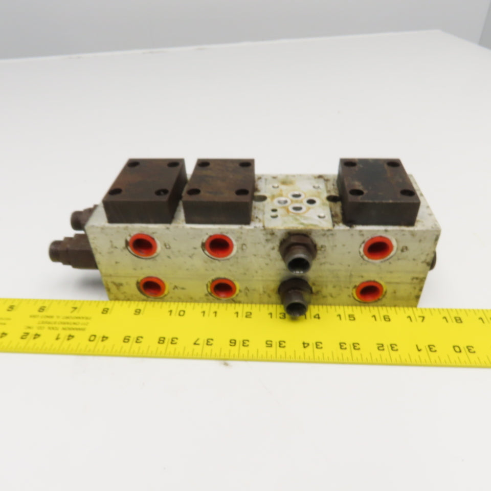 Johnston Fluid Power D03 Valve 4 Place Parallel Aluminum Manifold